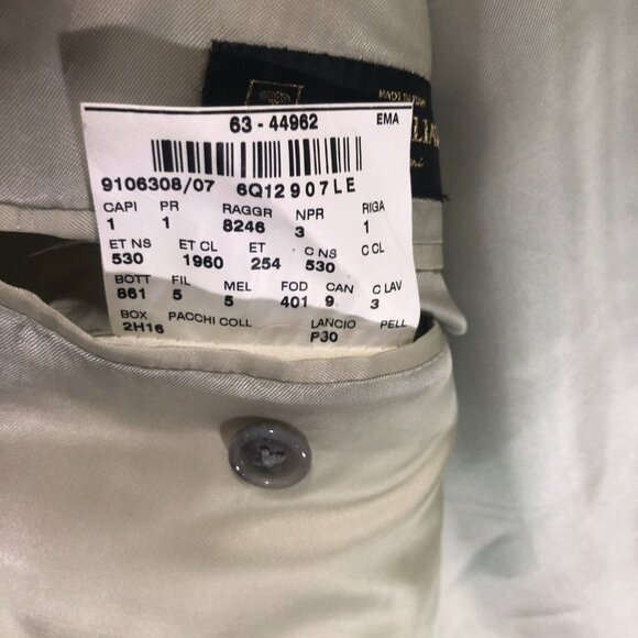 Corneliani Plaid Blazer Sport Coat Two Button Jacket Career Gray Size 56L - Picture 10 of 10